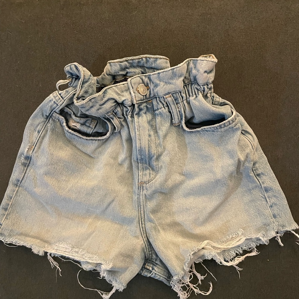 All saints paper bag shorts